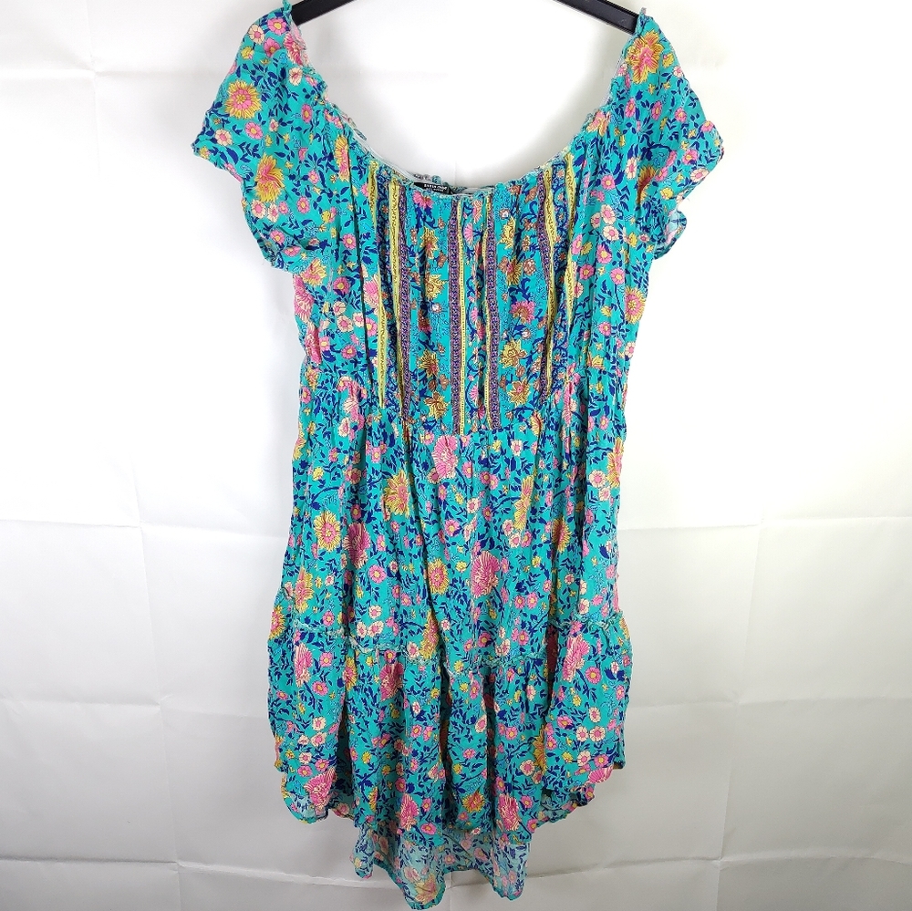 SHEIN Floral Sundress Womens XXXL Curvy Plus Size Garden Girl Grandma Core